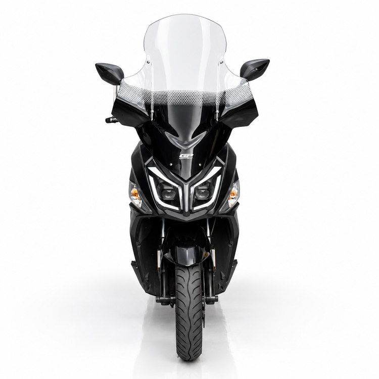 طلق شفاف GP KOMPOZIT SYM J200 79cm مدل بادگیر دسته دار ساخت ترکیه اصل کد 202128