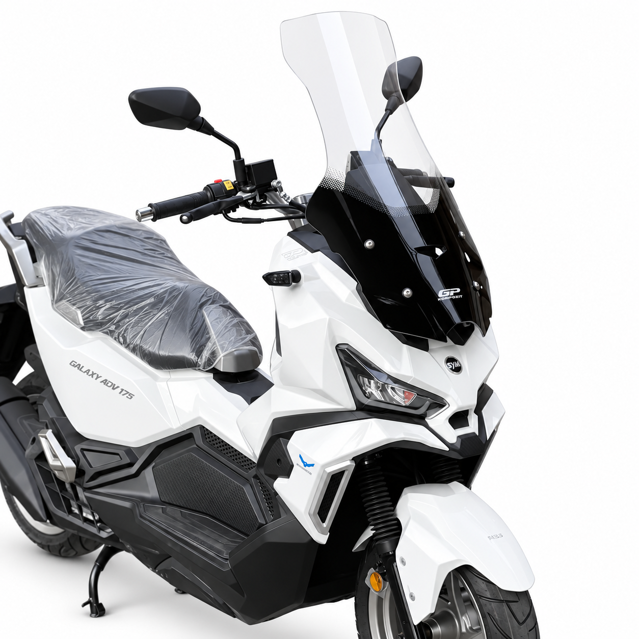 طلق شفاف هاسکی GP Kompozit SYM ADV175 ساخت ترکیه اصل کد 200610