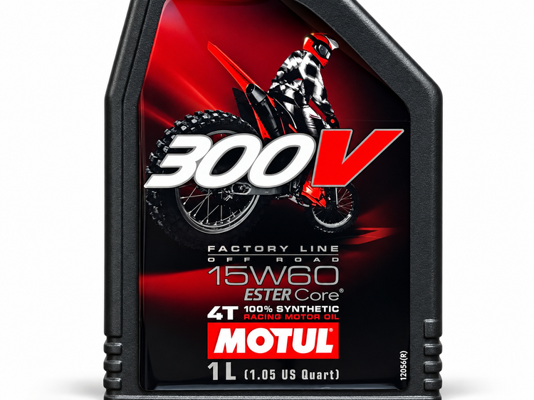 روغن موتور موتول 1 لیتر مخصوص موتورهای کراس و اندرو Motul 15W60 300V / ساخت کشور فرانسه اصل کد 200782