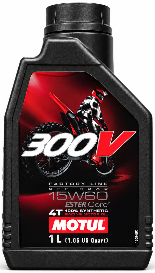 روغن موتور موتول 1 لیتر مخصوص موتورهای کراس و اندرو Motul 15W60 300V / ساخت کشور فرانسه اصل کد 200782