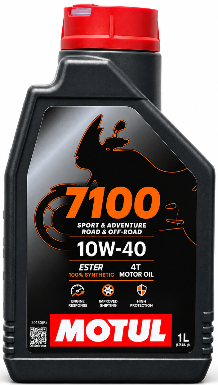 روغن موتور مخصوص موتور های دنده ای موتول 10W40 مدل 7100 MOTUL / ساخت ایتالیا اصل کد ۲۰۱۱۱۸