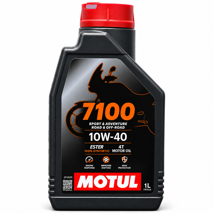 روغن موتور مخصوص موتور های دنده ای موتول 10W40 مدل 7100 MOTUL / ساخت ایتالیا اصل کد ۲۰۱۱۱۸