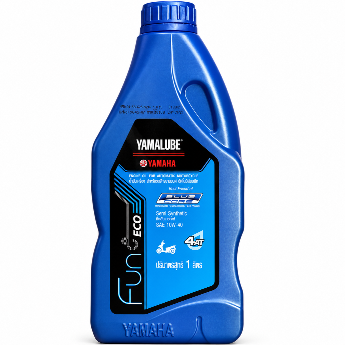 روغن موتور مخصوص موتورهای اسکوتر یاماها یامالوب 1 لیتر YAMAHA YAMALUBE 10W40 / ساخت تایلند اصل کد ۰۰۰۲۲۶