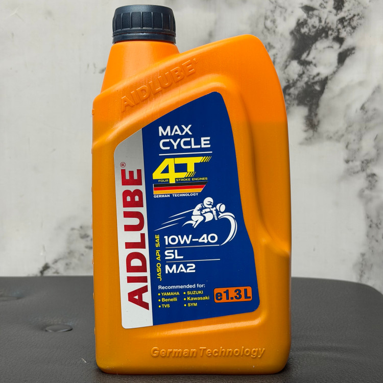 روغن موتور ایدلوب حجم 1/300 AIDLUBE 10W40 SL مخصوص موتورهای دنده ای تحت لیسانس ایدلوب آلمان اصل کد ۲۰۲۴۴۱