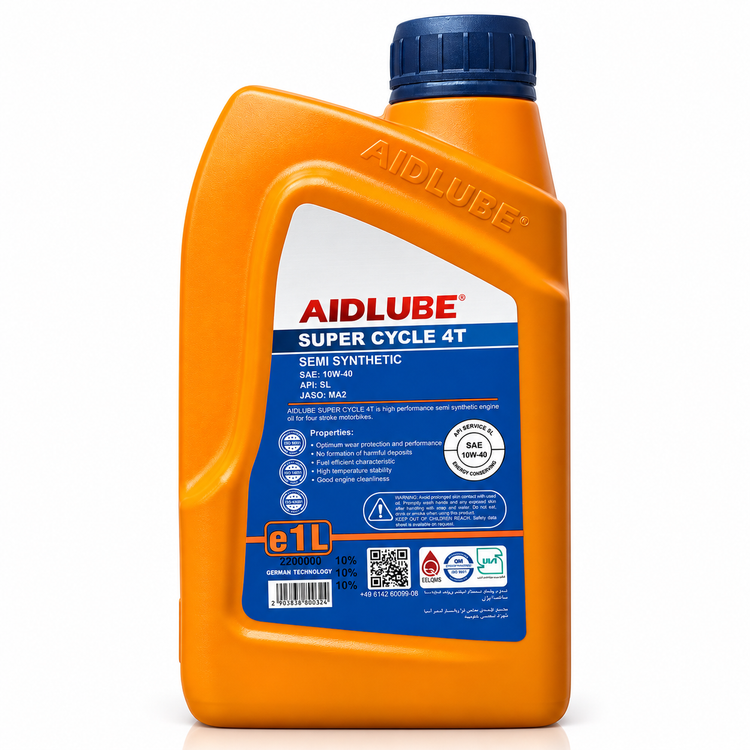 روغن موتور ایدلوب حجم 1 لیتر AIDLUBE 10W40 SL مخصوص موتورهای دنده ای تحت لیسانس ایدلوب آلمان اصل کد ۲۰۱۳۸6