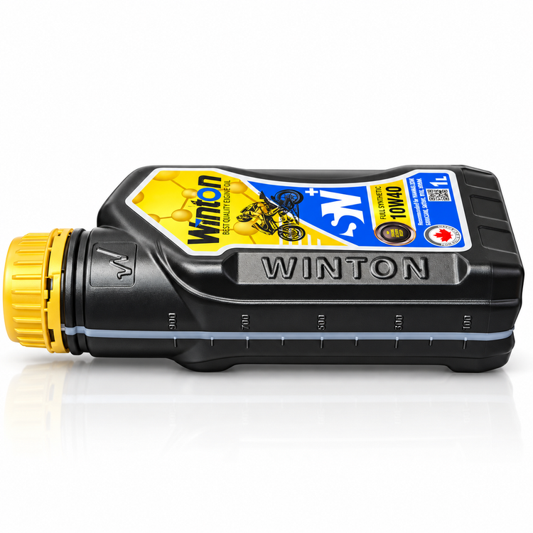 روغن موتور سیکلت وینتون پلاس مخصوص موتورهای دنده ای +WINTON ۱۰W40 MA2 SN / فول سنتتیک تحت لیسانس کانادا کد 202443