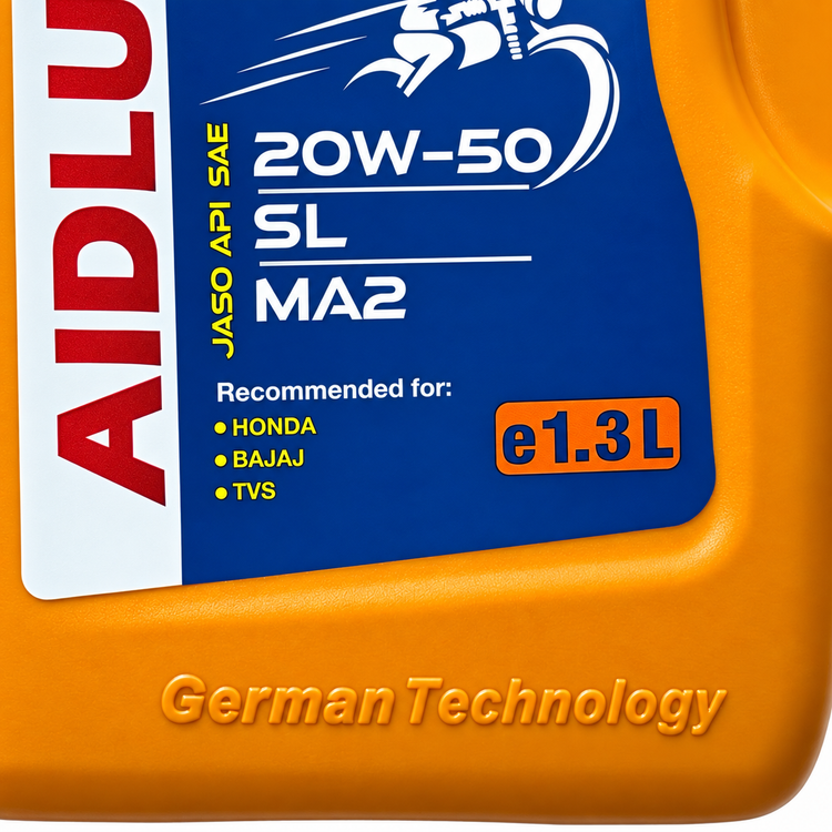 روغن موتور ایدلوب حجم 1/300 AIDLUBE 20W50 MA2 SL مخصوص موتورهای دنده ای تحت لیسانس ایدلوب آلمان اصل کد 202440