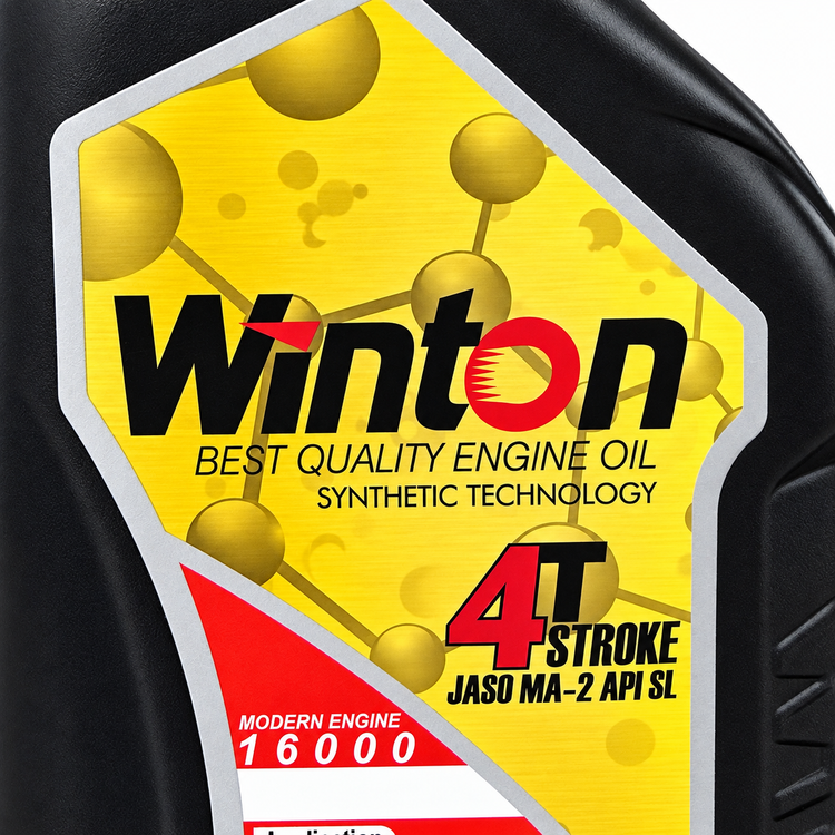 روغن موتور سیکلت مخصوص موتور های دنده ای وینتون حجم 1/300 WINTON 10W40 MA2 SL / تحت لیسانس کانادا اصل کد 202442