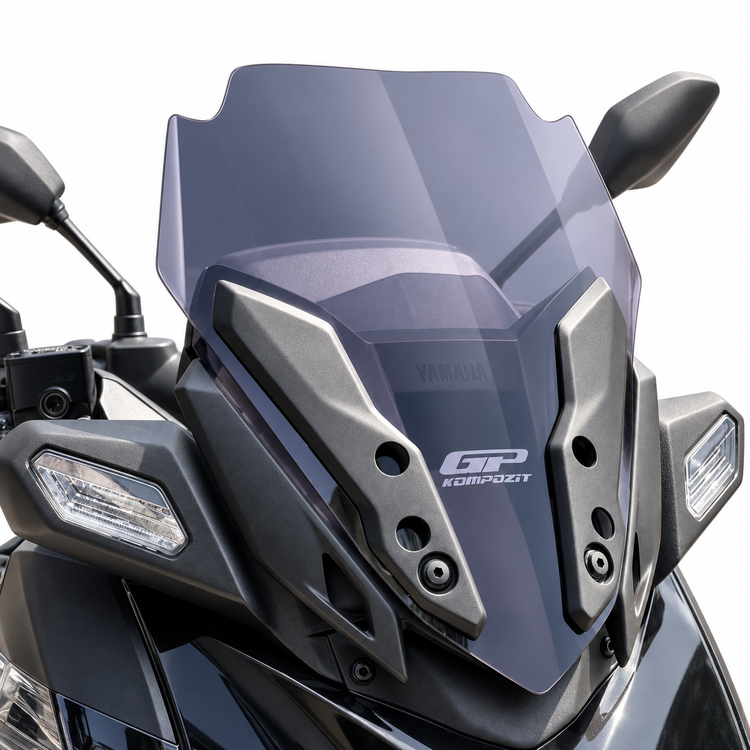 طلق کوتاه / شیلد اسپرت دودی GP KOMPOZIT YAMAHA Xmax 40cm ساخت ترکیه اصل 200614