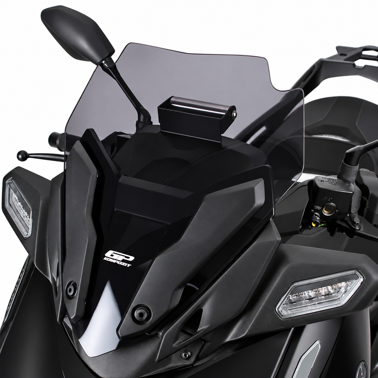 طلق کوتاه / شیلد اسپرت دودی GP KOMPOZIT YAMAHA Xmax 40cm ساخت ترکیه اصل 200614