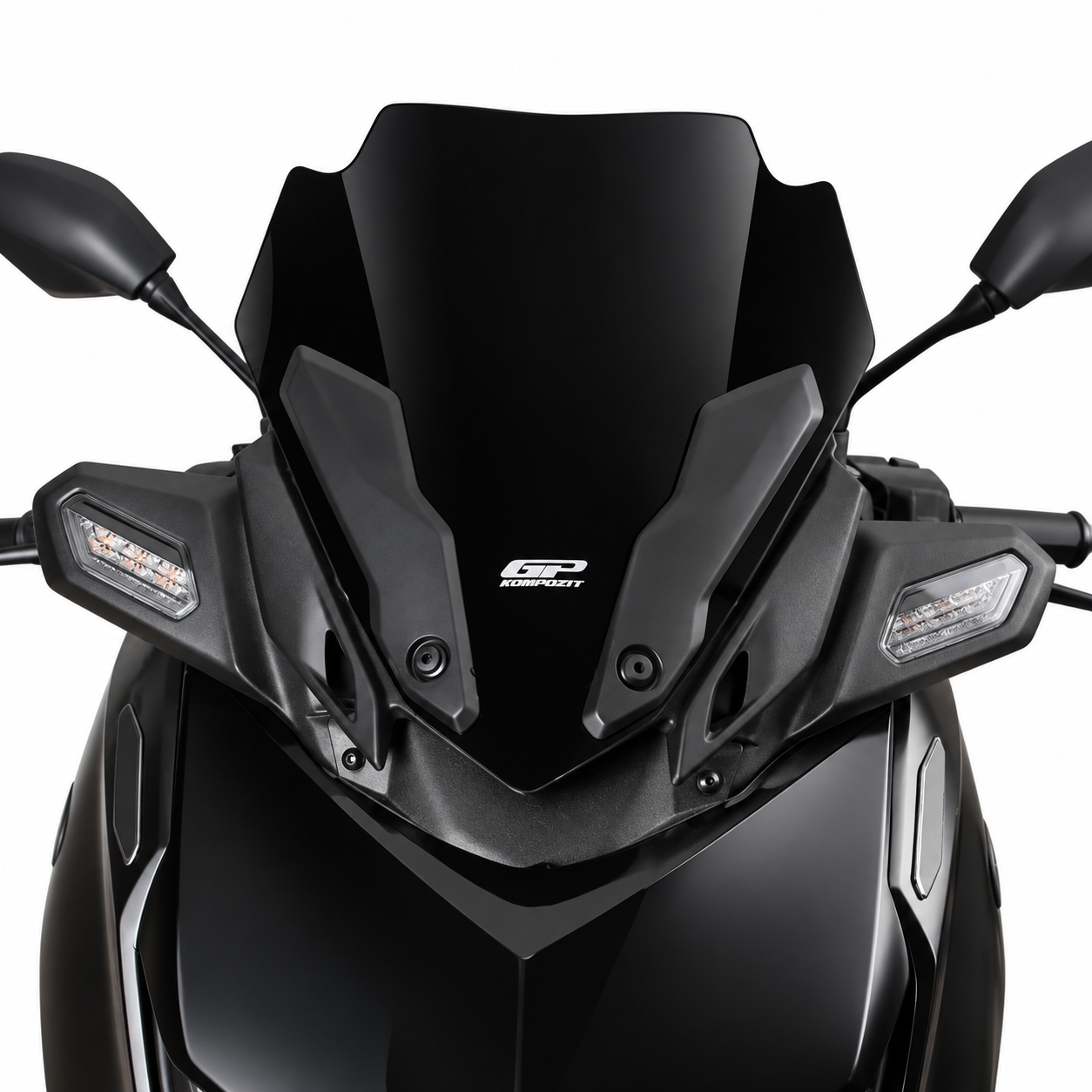 طلق کوتاه / شیلد اسپرت مشکی GP KOMPOZIT YAMAHA Xmax 40cm ساخت ترکیه اصل کد 200602
