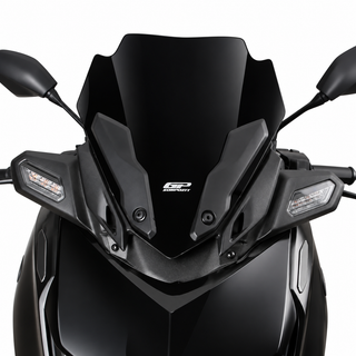 طلق کوتاه / شیلد اسپرت مشکی GP KOMPOZIT YAMAHA Xmax 40cm ساخت ترکیه اصل کد 200602