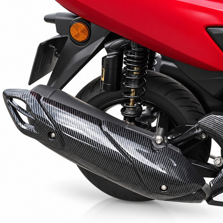 کاور اگزوز کربن YAMAHA Nmax کد 000038