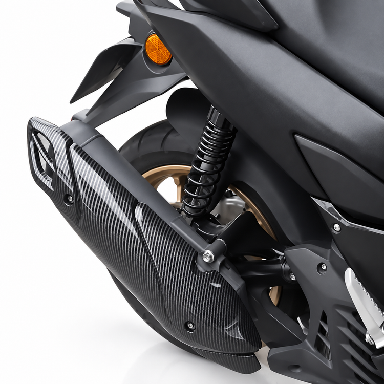 کاور اگزوز کربن YAMAHA Nmax کد 000038