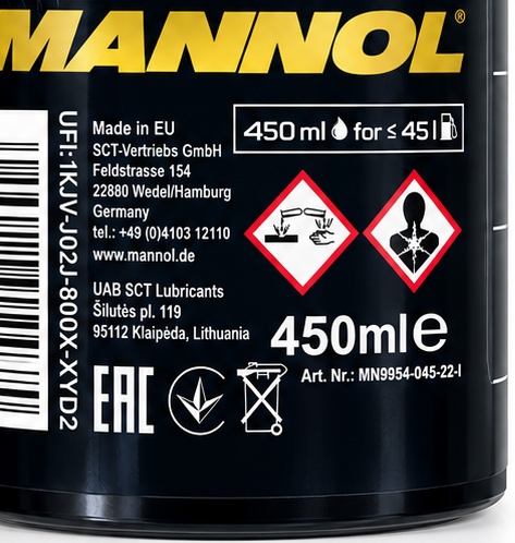 اکتان بوستر پلاس مانول 9954 Mannol octane booster / ساخت آلمان اصل کد ۲۰۱۴۱۶