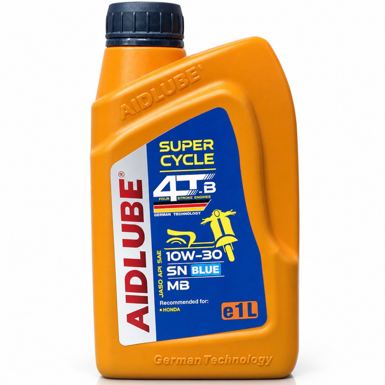 روغن موتور سیکلت ایدلوب AIDLUBE 10W30 SN مخصوص موتورهای اسکوتر تحت لیسانس ایدلوب آلمان اصل کد ۲۰۱۳۸۷