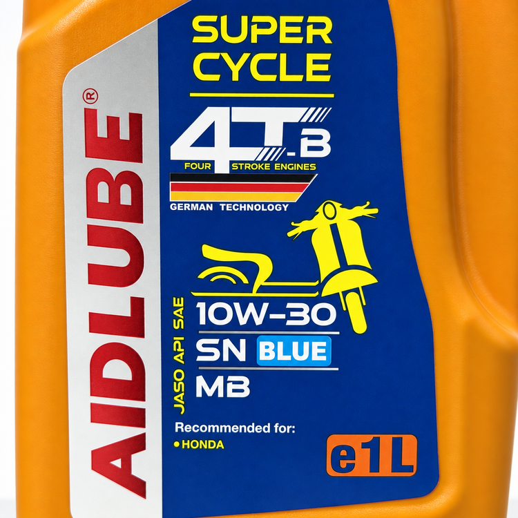 روغن موتور سیکلت ایدلوب AIDLUBE 10W30 SN مخصوص موتورهای اسکوتر تحت لیسانس ایدلوب آلمان اصل کد ۲۰۱۳۸۷