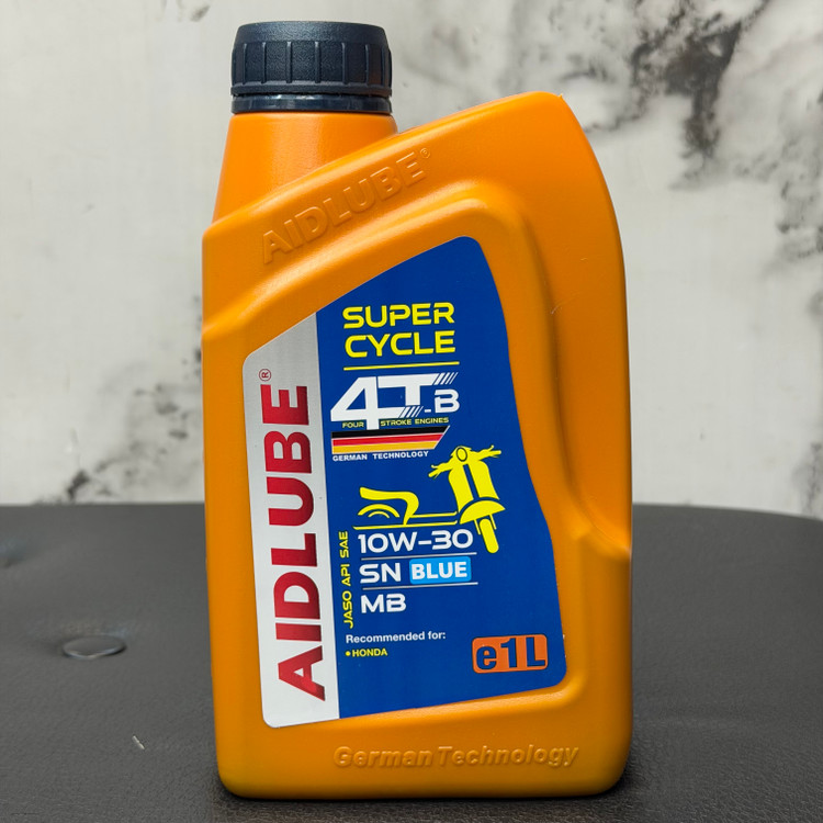 روغن موتور سیکلت ایدلوب AIDLUBE 10W30 SN مخصوص موتورهای اسکوتر تحت لیسانس ایدلوب آلمان اصل کد ۲۰۱۳۸۷