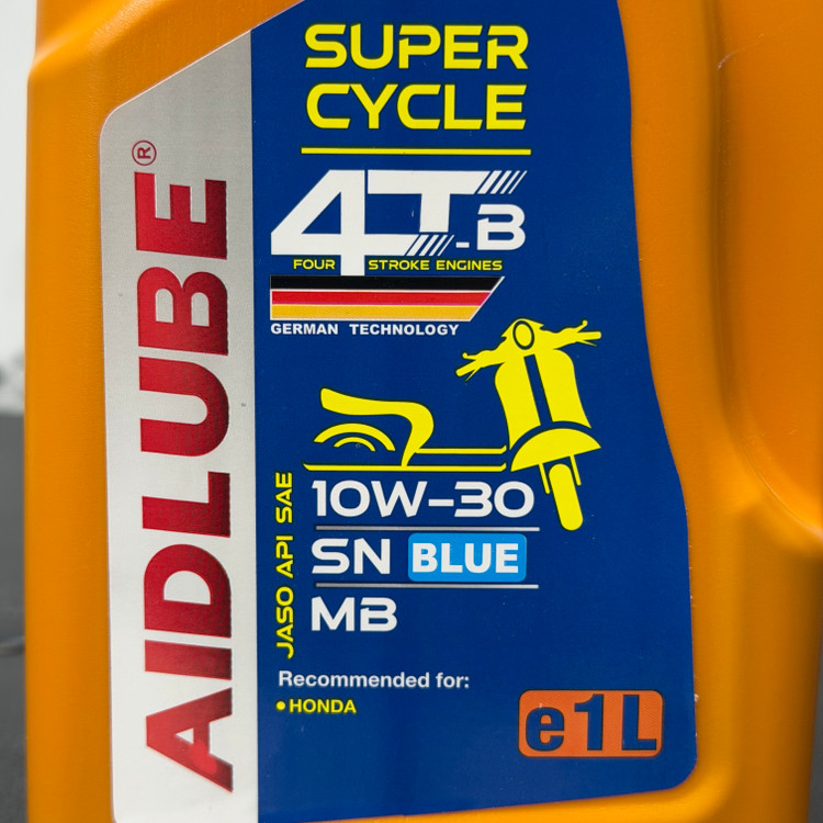 روغن موتور سیکلت ایدلوب AIDLUBE 10W30 SN مخصوص موتورهای اسکوتر تحت لیسانس ایدلوب آلمان اصل کد ۲۰۱۳۸۷