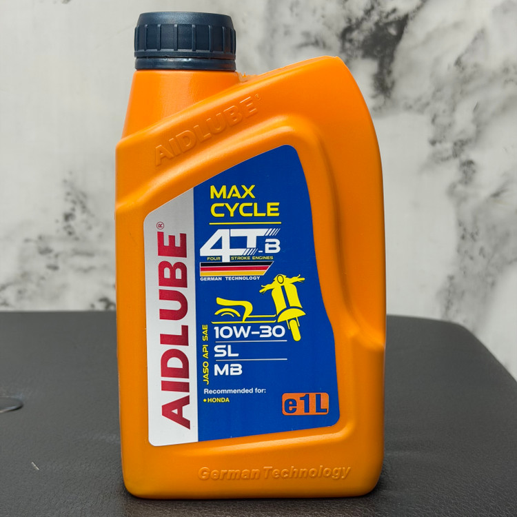 روغن موتور سیکلت ایدلوب AIDLUBE 10W30 SL مخصوص موتورهای اسکوتر نیمه سنتتیک تحت لیسانس ایدلوب آلمان / اصل کد ۲۰۱۳۸۸