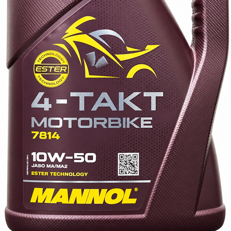 روغن موتور سیکلت مانول مخصوص موتور دنده ای 4 لیترMANNOL 10W50 SP / ساخت کشور آلمان اصل کد 000234