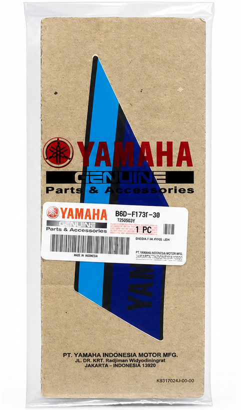 برچسب / استیکر روی گیتاری عقب سمت راست رنگ سورمه ای YAMAHA MT15 ساخت اندونزی اصل کد 200074