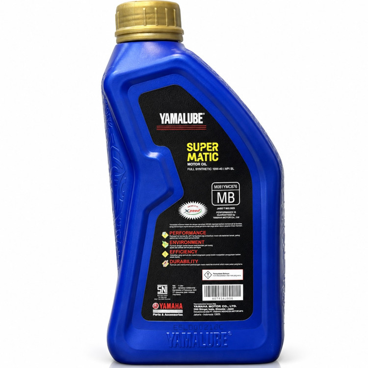 روغن موتور مخصوص موتورهای اسکوتر 1 لیتر 10W40 MB یامالوب سوپر متیک یاماها YAMAHA SUPER MATIC / ساخت اندونزی اصل کد ۲۰۰۴۷۴