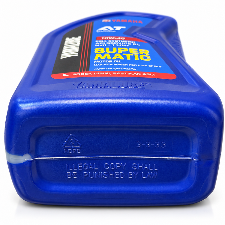 روغن موتور مخصوص موتورهای اسکوتر 1 لیتر 10W40 MB یامالوب سوپر متیک یاماها YAMAHA SUPER MATIC / ساخت اندونزی اصل کد ۲۰۰۴۷۴