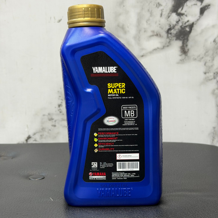روغن موتور مخصوص موتورهای اسکوتر 1 لیتر 10W40 MB یامالوب سوپر متیک یاماها YAMAHA SUPER MATIC / ساخت اندونزی اصل کد ۲۰۰۴۷۴