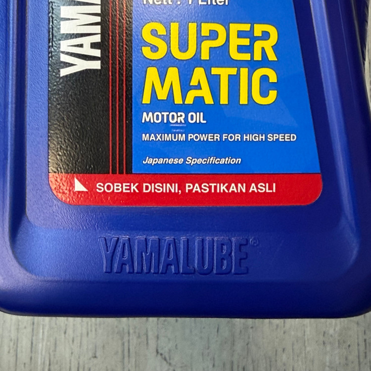 روغن موتور مخصوص موتورهای اسکوتر 1 لیتر 10W40 MB یامالوب سوپر متیک یاماها YAMAHA SUPER MATIC / ساخت اندونزی اصل کد ۲۰۰۴۷۴