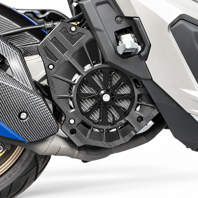 کاور فن چرخشی روی رادیات محافظ رادیات HONDA ADV160 PCX160 PCX150 اصل کد 201073