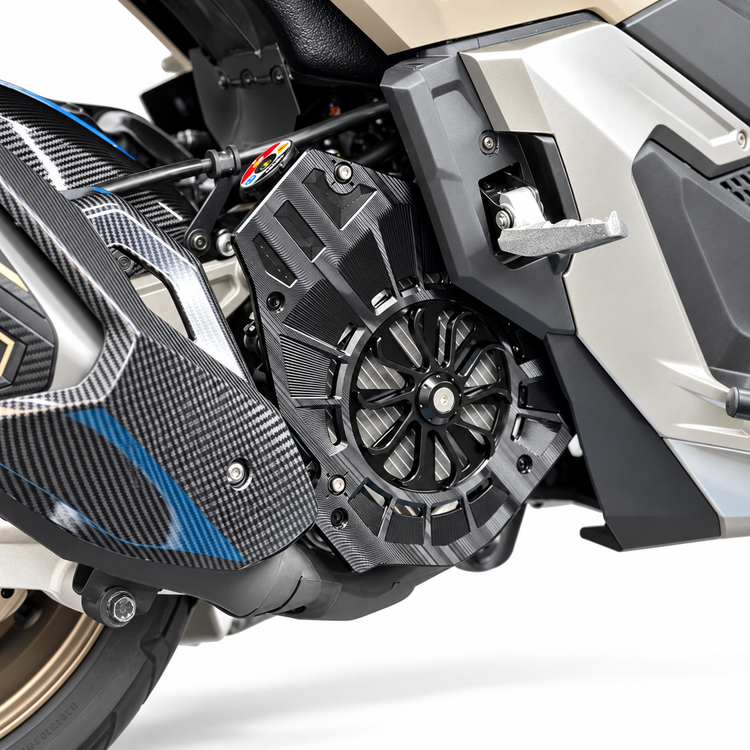 کاور فن چرخشی روی رادیات محافظ رادیات HONDA ADV160 PCX160 PCX150 اصل کد 201073