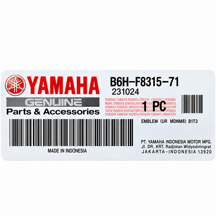 استيکر/ برچسب STOP & START بغل چراغ سمت چپ YAMAHA Nmax ساخت اندونزی اصل کد 201949