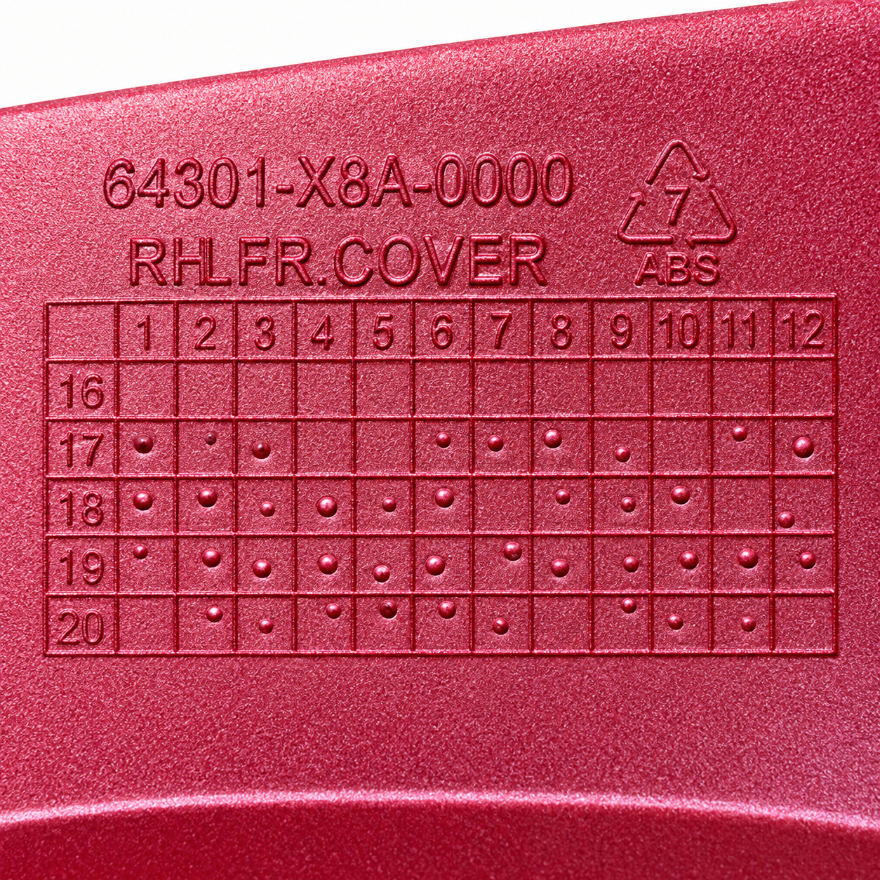 فلاپ بغل چراغ قرمز راست SYM J200 ساخت تایوان اصل کد 200807