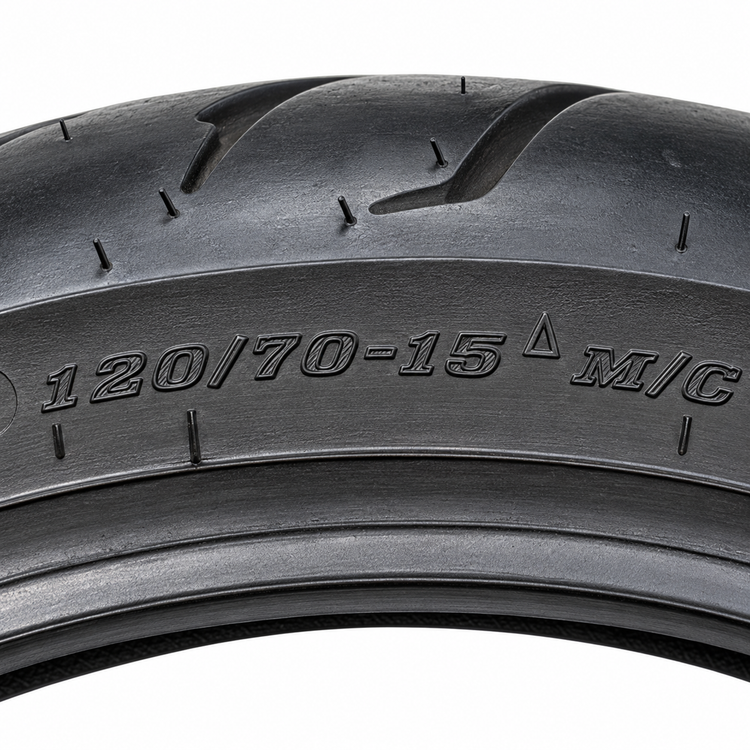لاستیک دانلوپ زیر صفری 120/70/15/ DUNLOP ساخت اندونزی اصل مناسب چرخ جلو YAMAHA Xmax کد ۲۰۱۴۵۵