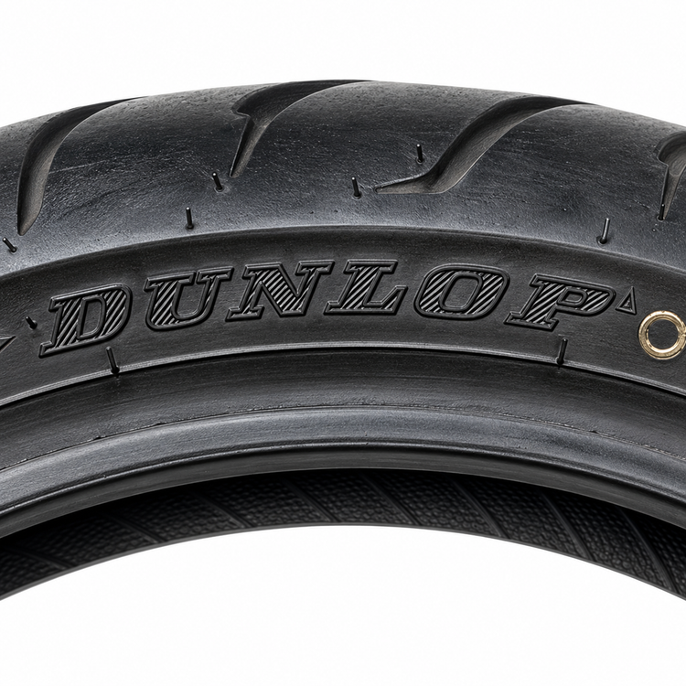 لاستیک دانلوپ زیر صفری 120/70/15/ DUNLOP ساخت اندونزی اصل مناسب چرخ جلو YAMAHA Xmax کد ۲۰۱۴۵۵