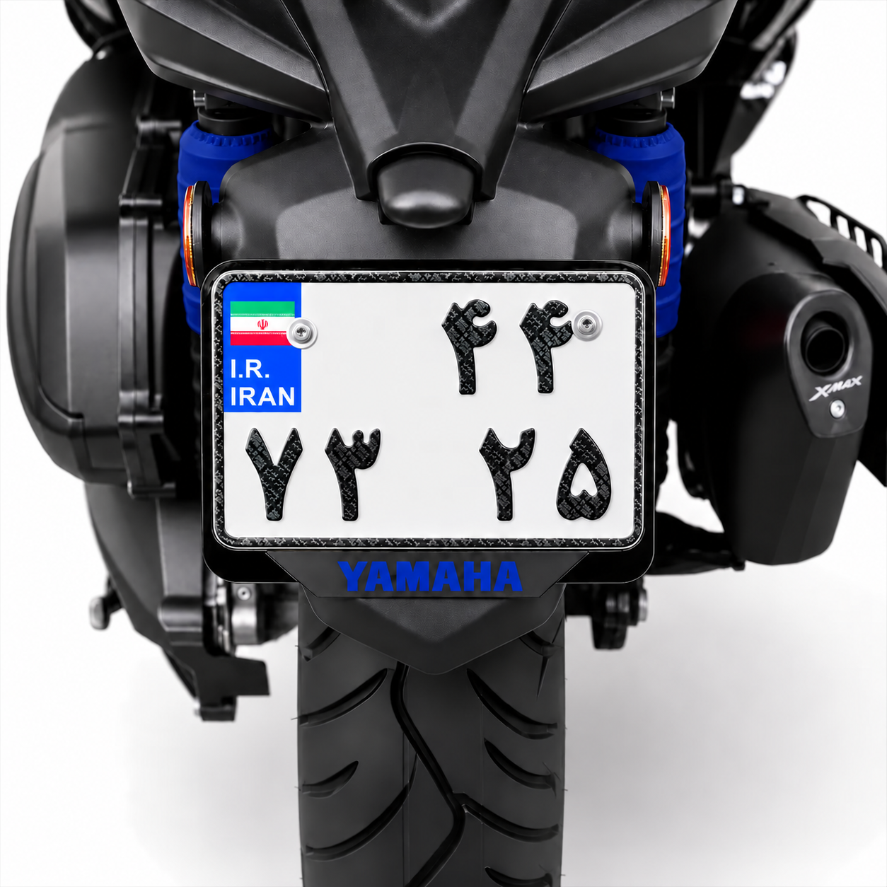 قاب پلاک اسپرت موتورسیکلت ابی / مناسب تمام موتورهای برند YAMAHA کد 200535