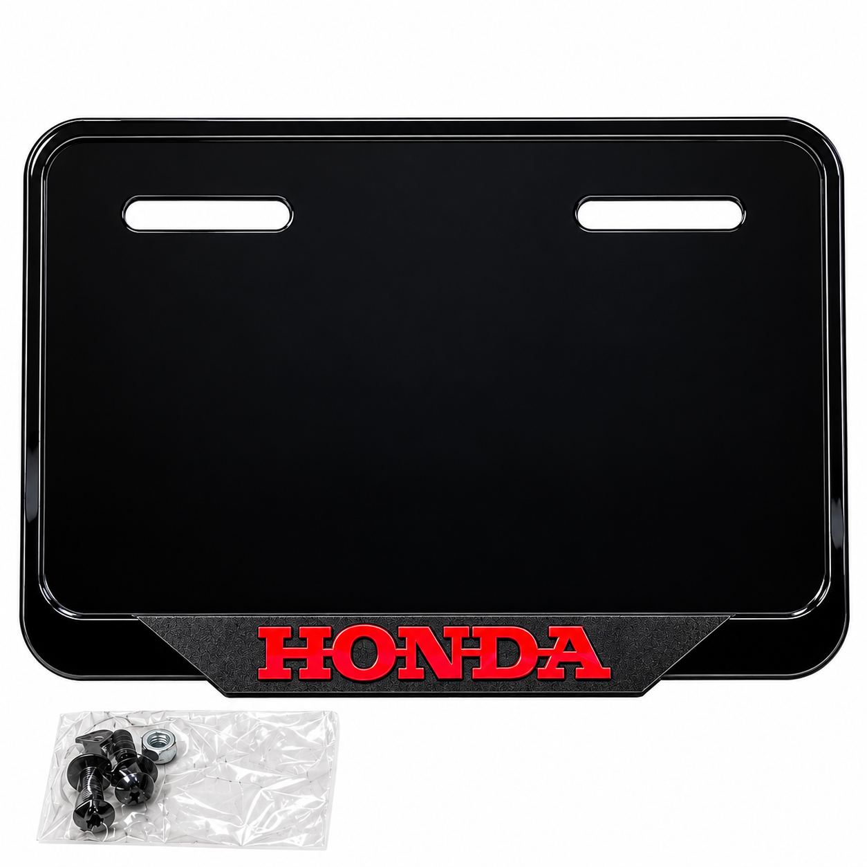 قاب پلاک اسپرت موتورسیکلت رنگ قرمز/ مناسب تمام موتورهای برند HONDA کد 202244