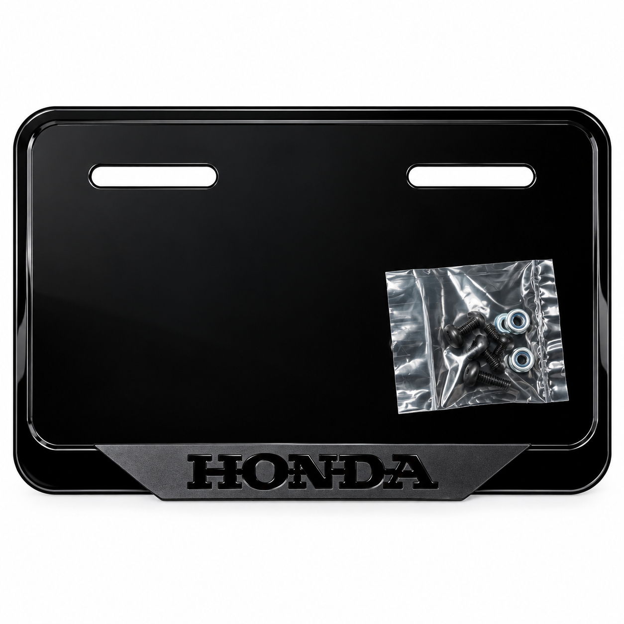 قاب پلاک اسپرت موتورسیکلت رنگ مشکی / مناسب تمام موتورهای برند HONDA کد 202244