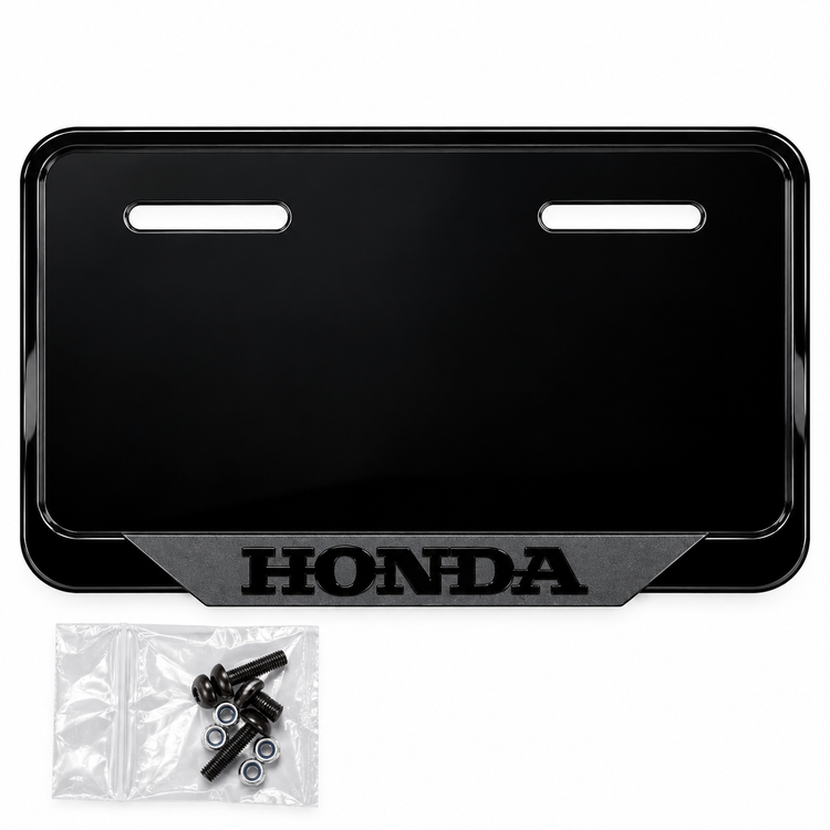 قاب پلاک اسپرت موتورسیکلت رنگ مشکی / مناسب تمام موتورهای برند HONDA کد 202244