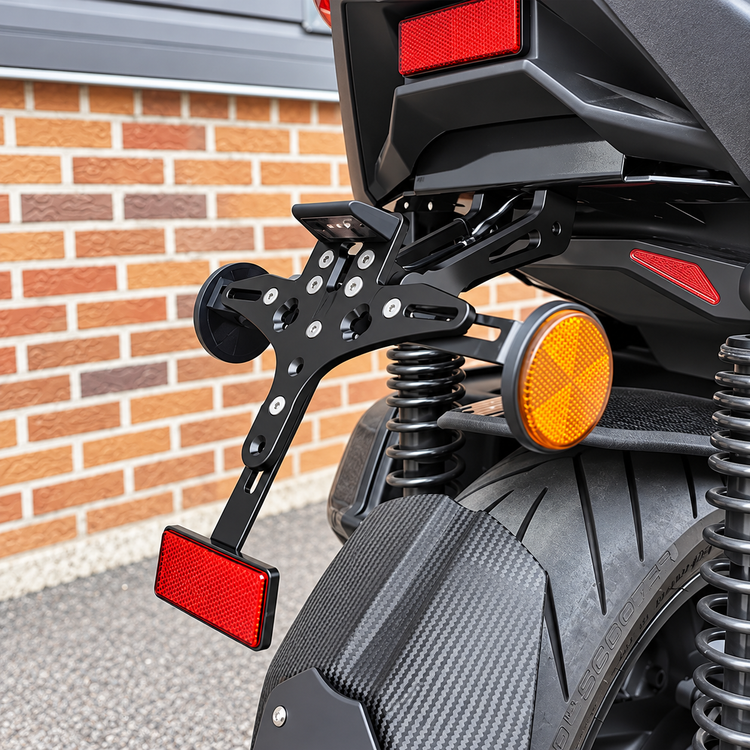 پایه پلاک اسپرت YAMAHA XMAX OLD FACE مخصوص اتاق قدیم 2018-2022 کد 00098