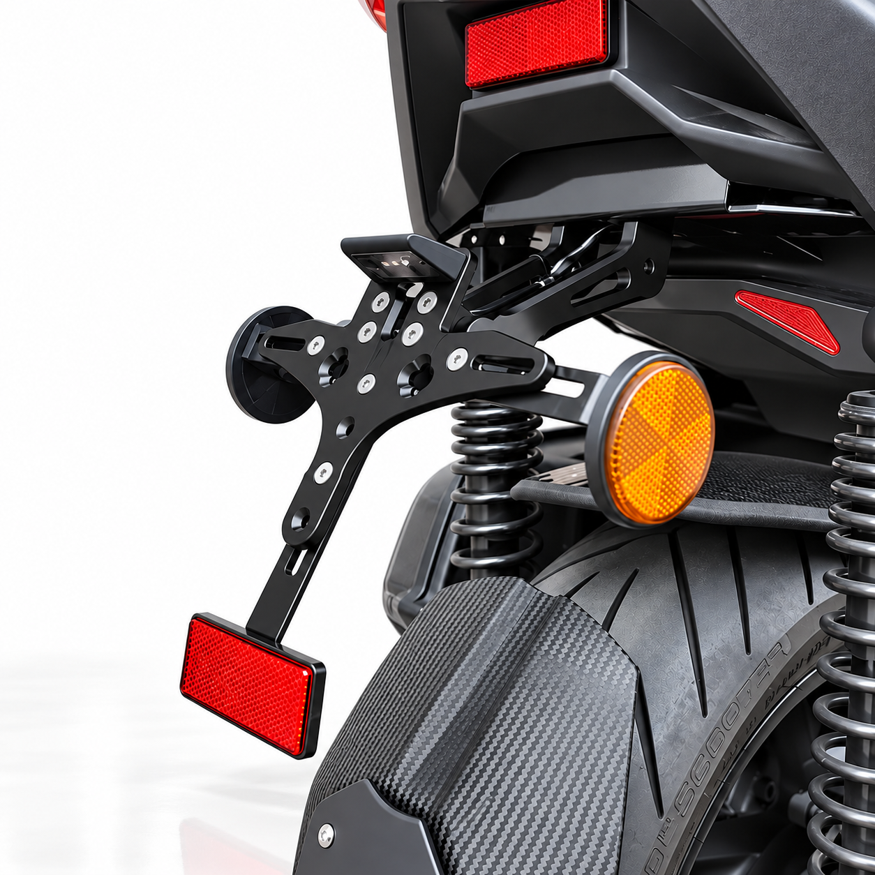 پایه پلاک اسپرت YAMAHA XMAX OLD FACE مخصوص اتاق قدیم 2018-2022 کد 00098