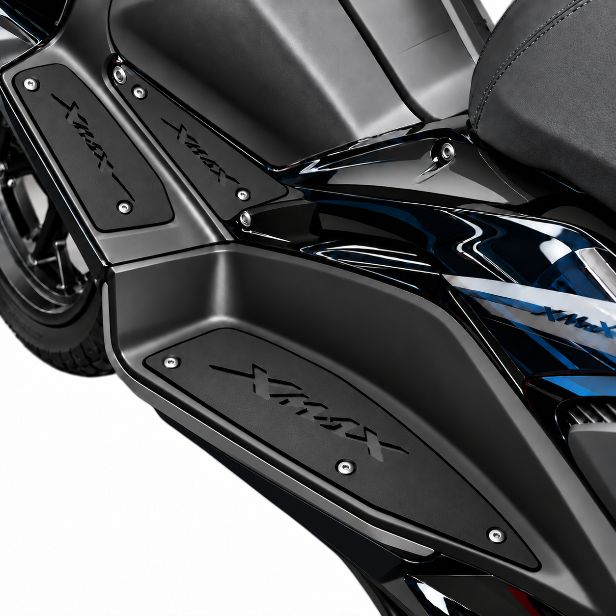 کف پایی مشکی مناسب طرح YAMAHA Xmax شرکت بهمن دوچرخ کد کالا 202370