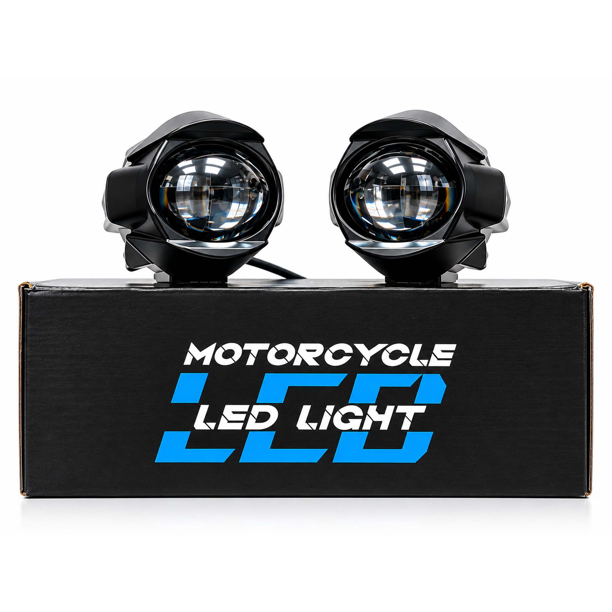 پرژکتور تک لنز MOTORCYCLE / کیت کامل سیم کشی و کلید