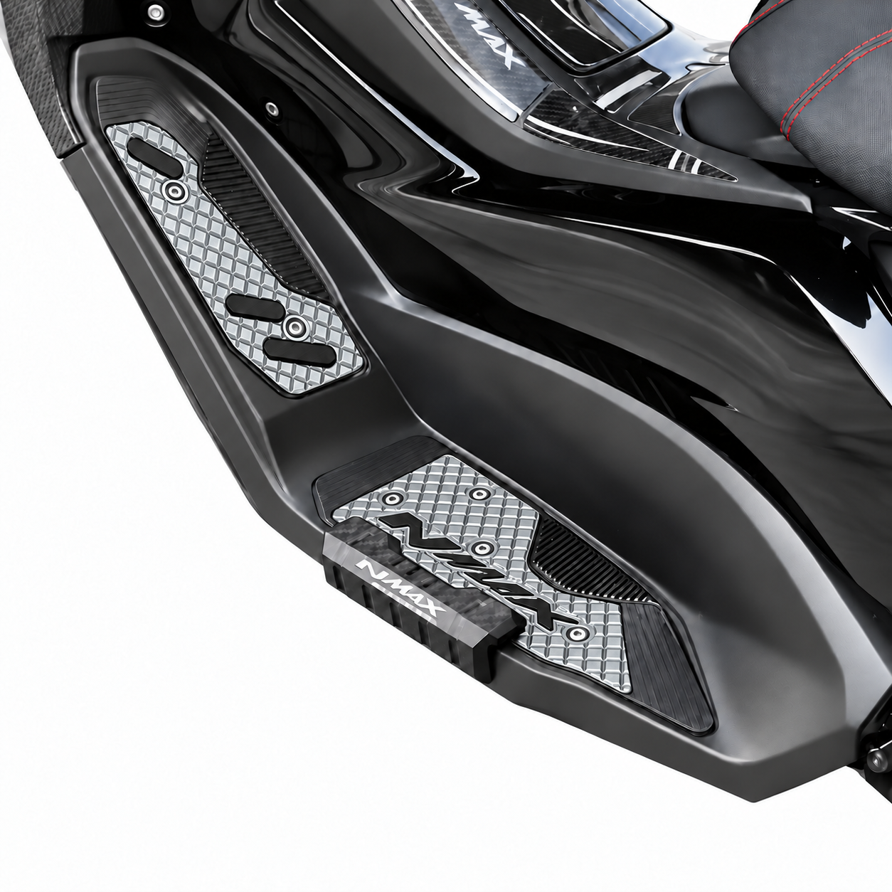 کف پایی اسپرت تیتانیوم گری YAMAHA Nmax 155 اصل  کد 201704
